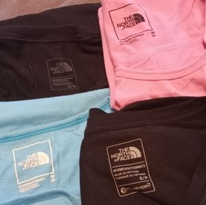 Lot of 4 med women's north face sleeveless tees